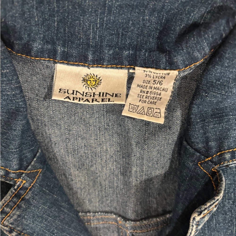 Y2K Denim Jumpsuit with Belt - Picture 6 of 12